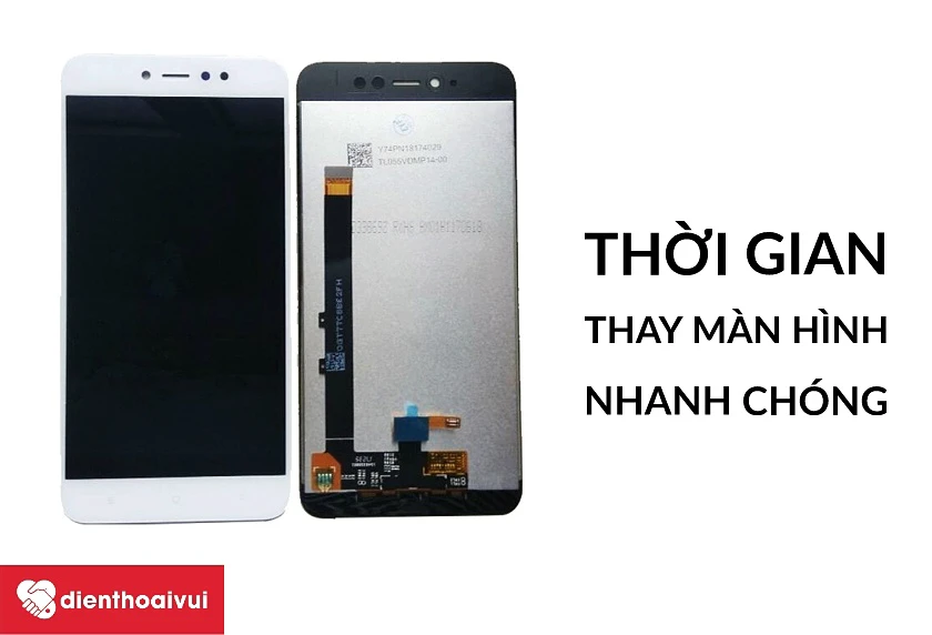 Thời gian thay m&agrave;n h&igrave;nh điện thoại Xiaomi Redmi Note 4 Prime tại hệ thống Điện Thoại Vui&nbsp;