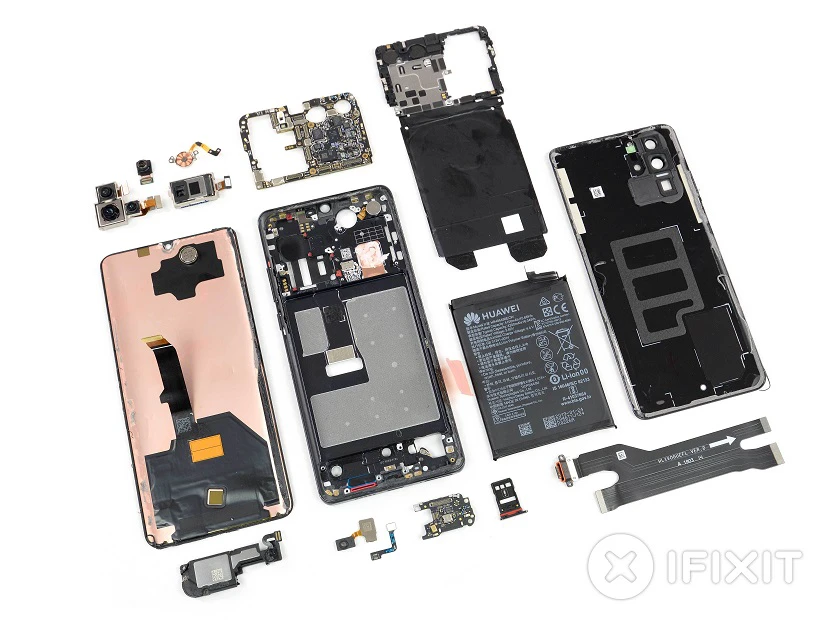Huawei P30 Pro được đ&aacute;nh gi&aacute; kh&oacute; sửa chữa, chấm điểm 4/10