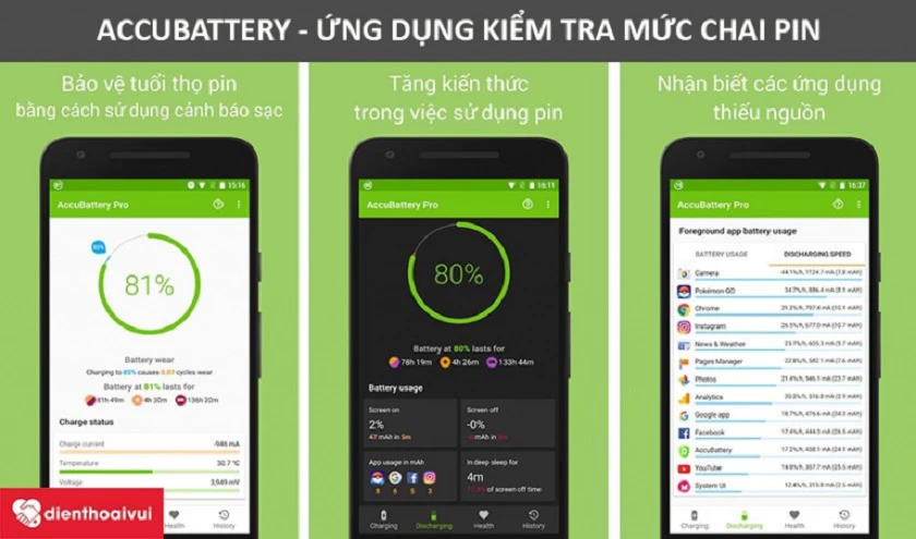 Xác định mức độ chai pin trên Oppo A3S