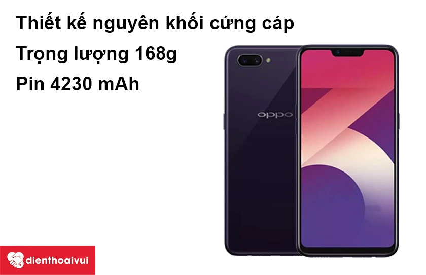 Thiết kế nguyên khối cứng cáp, pin 4230 mAh