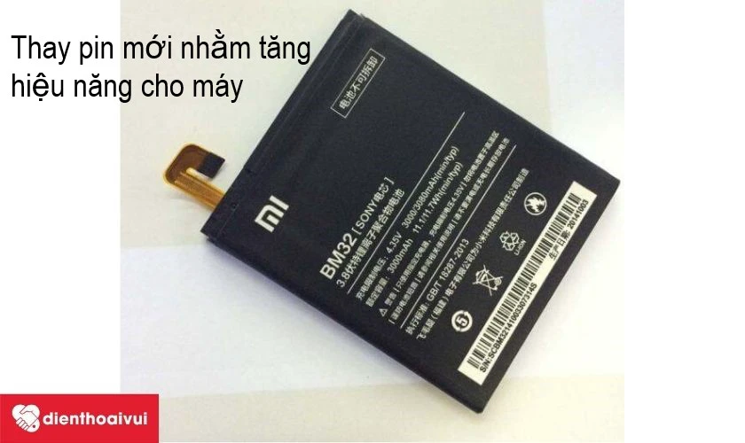 Thay pin mới
