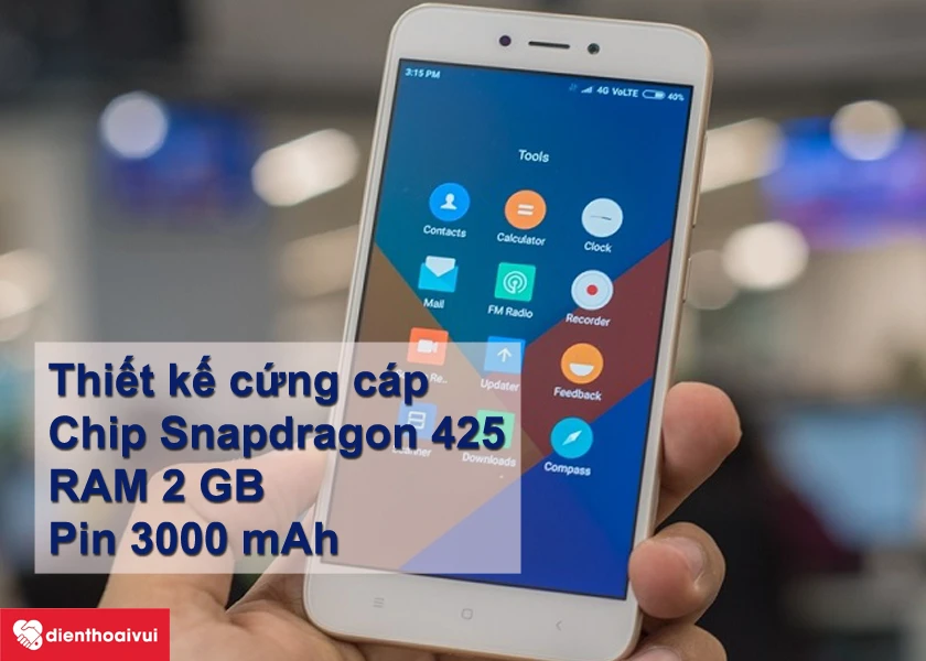 Xiaomi Redmi 5A &ndash; thiết kế đẹp, hiệu năng ổn v&agrave; pin 3000 mAh