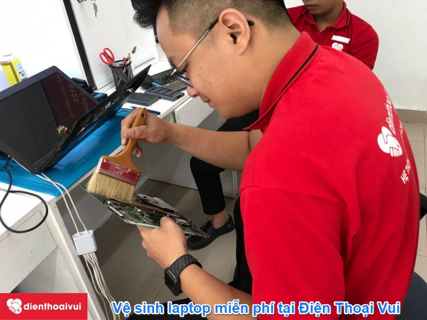 Vệ sinh miễn ph&iacute; tại Điện Thoại Vui