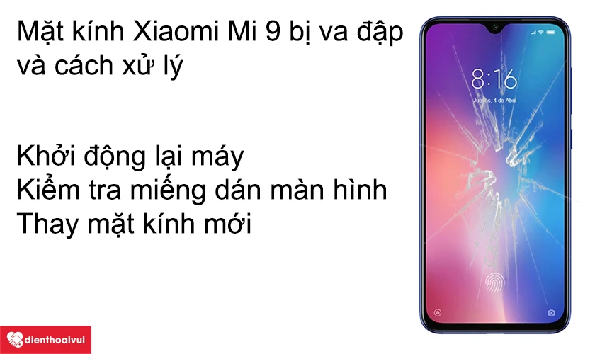 Mặt k&iacute;nh bị va đập v&agrave; c&aacute;ch xử l&yacute;