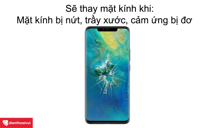 Phân biệt khi nào cần phải thay màn hình, khi nào thay mặt kính