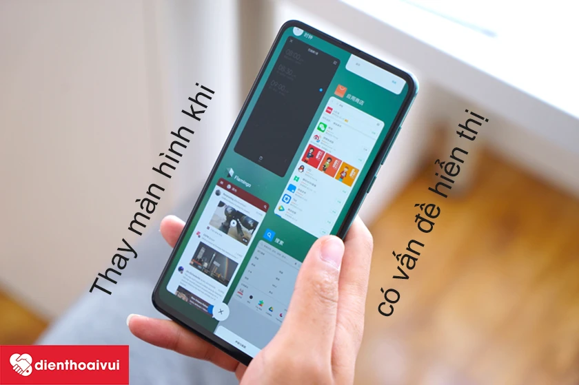 Thay m&agrave;n h&igrave;nh khi c&oacute; vấn đề hiển thị
