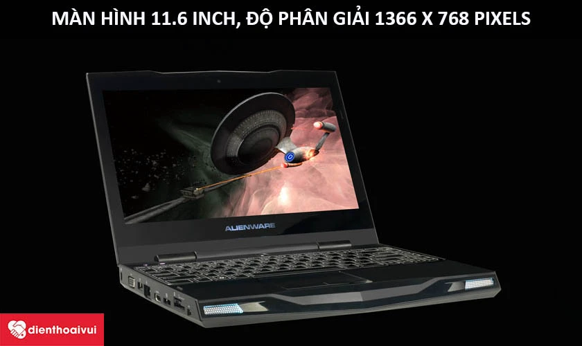 Màn hình Dell Alienware M11X R1/R2/R3: Kích thước 11.6 inch, độ phân giải HD