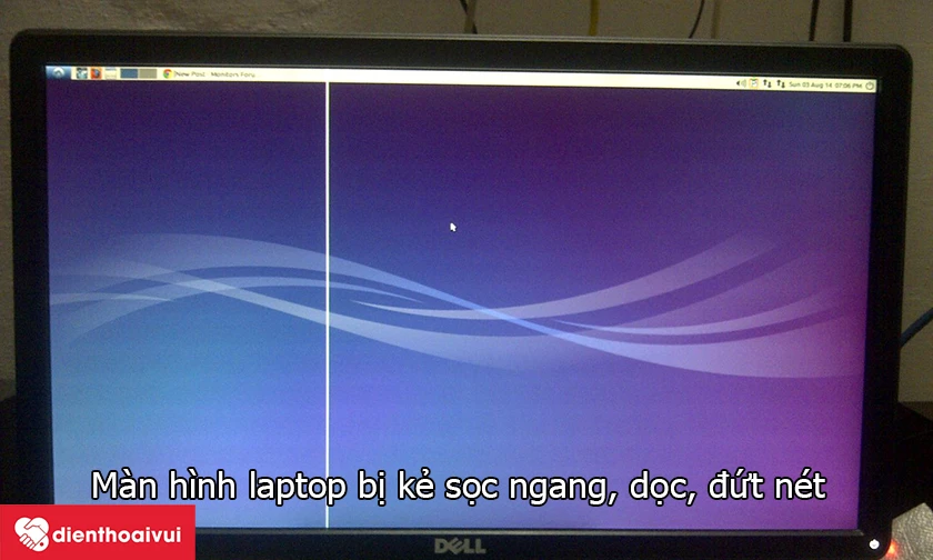 Lỗi sọc ngang, dọc có thể dẫn đến thay màn hình Dell Inspiron 13R N3010