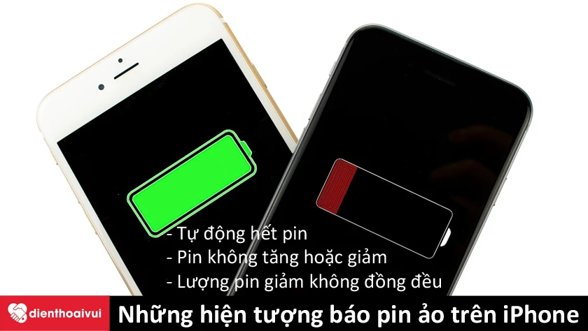Những hiện tượng cho thấy máy bị lỗi báo pin ảo trên iPhone