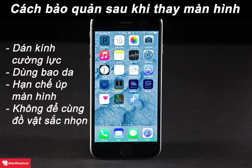 màn hình ip 6s, 6s plis bị đốm màu, chảy mực