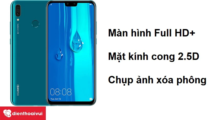 Màn hình Full HD+ với mặt kính cong 2.5D