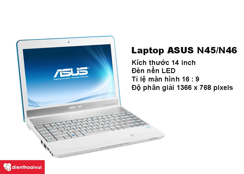 thay m&agrave;n h&igrave;nh ASUS N45/N46
