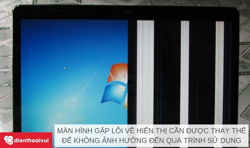 M&agrave;n h&igrave;nh Dell Inspiron 5542/5547/5570 gặp lỗi về hiển thị cần được thay thế