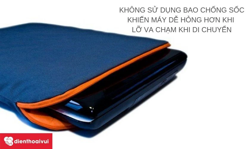 sử dụng bao chống sốc khi di chuyển để bảo vệ M&agrave;n h&igrave;nh laptop Dell Inspiron 3420/3421/3437