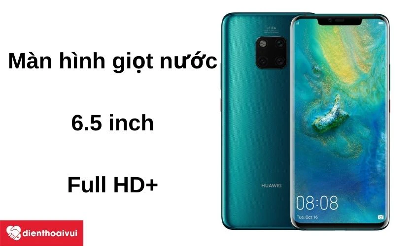 M&agrave;n h&igrave;nh giọt nước 6.5 inch với k&iacute;nh cong 3D