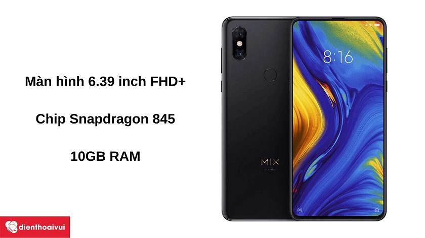 Đi&ecirc;̣n thoại Xiaomi Mi Mix 3 - Màn hình 6.39 inch FHD+