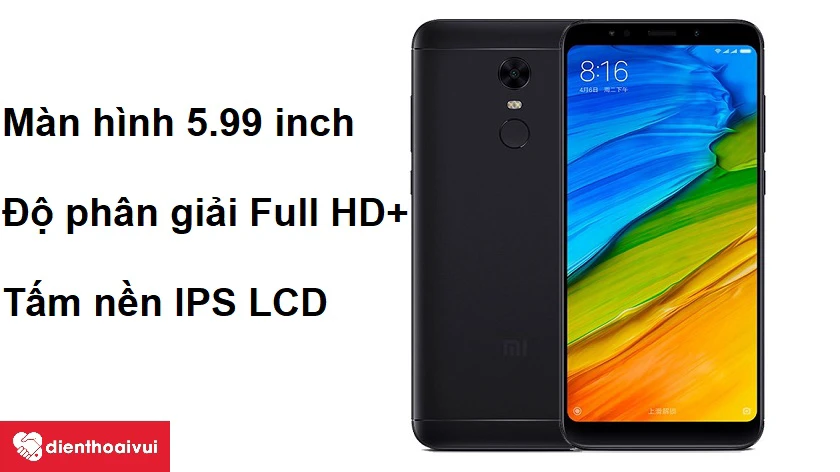 M&agrave;n h&igrave;nh Full HD+ c&oacute; k&iacute;ch thước 5.99 inch