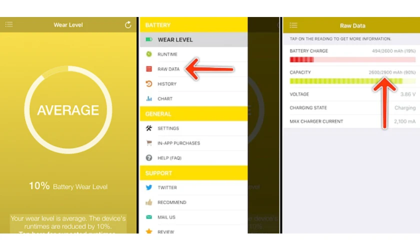 kiểm tra pin bằng phần mềm battery life