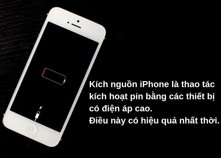 Cách khắc phục lỗi iphone không lên nguồn, tắt nguồn sạc không lên, sập nguồn, hết pin bằng cách kích nguồn
