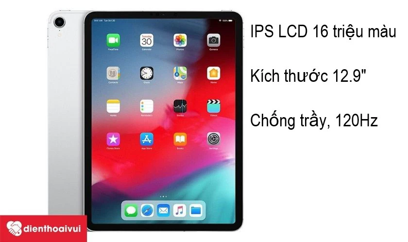 iPad Pro 12.9 2018 - thiết kế m&agrave;n h&igrave;nh mới loại bỏ n&uacute;t home
