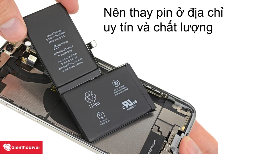 thay pin iphone 6 nóng máy hao pin chính hãng tại Điện Thoại Vui