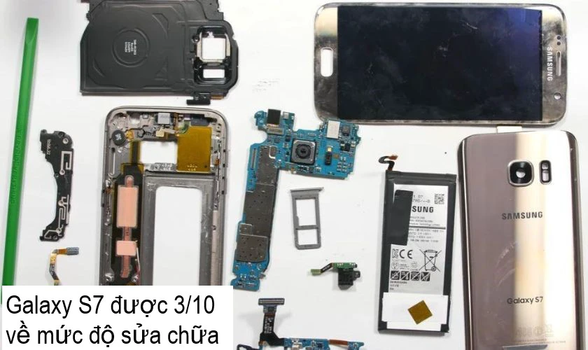 Những lưu ý khi thực hiện cách thay pin điện htoaij samsung galaxy s7, tháo pin, mở pin