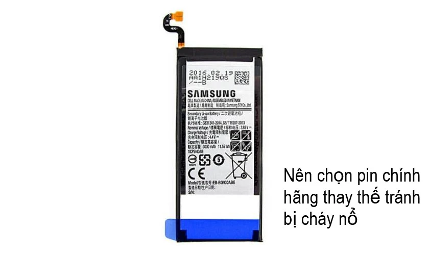 cách thay pin samsung galaxy s7, tháo pin, mở pin, sử dụng pin chính hãng