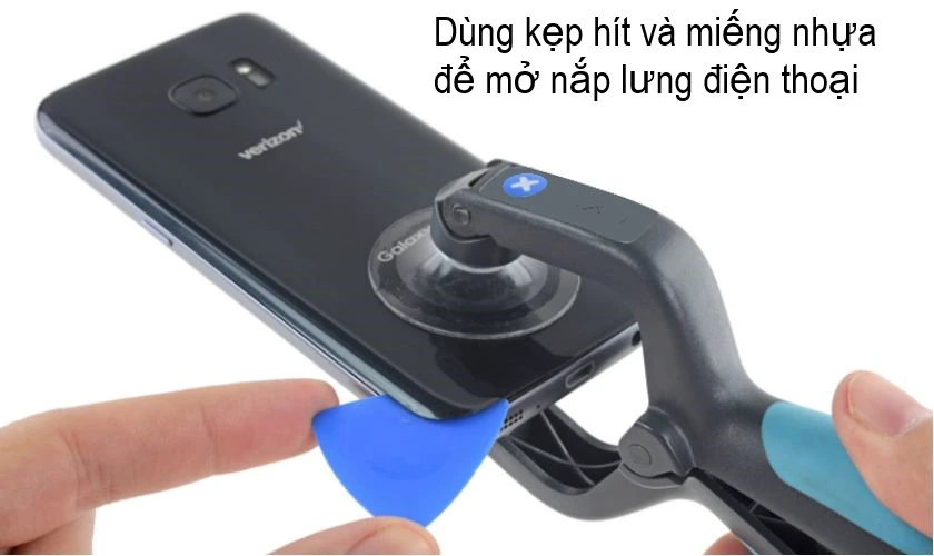 hướng dẫn cách thay pin, tháo pin, mở pin điện thoại samsung galaxy s7