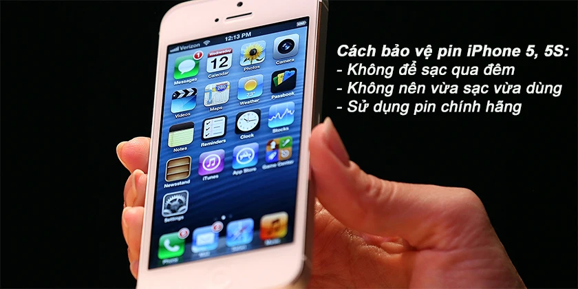 cách bảo vệ pin iphone 5, 5s đúng cách