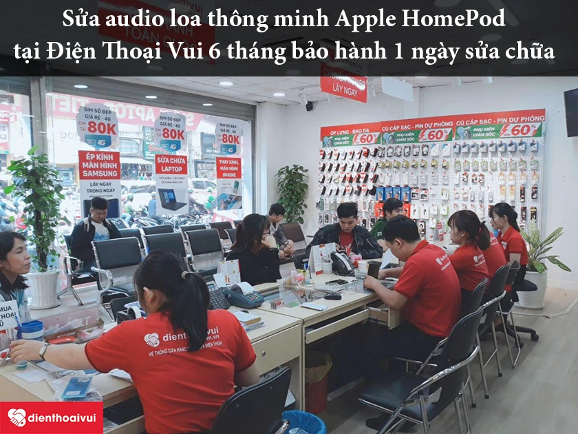 Dịch vụ sửa audio loa th&ocirc;ng minh Apple HomePod chất lượng v&agrave; uy t&iacute;n tại Điện Thoại Vui