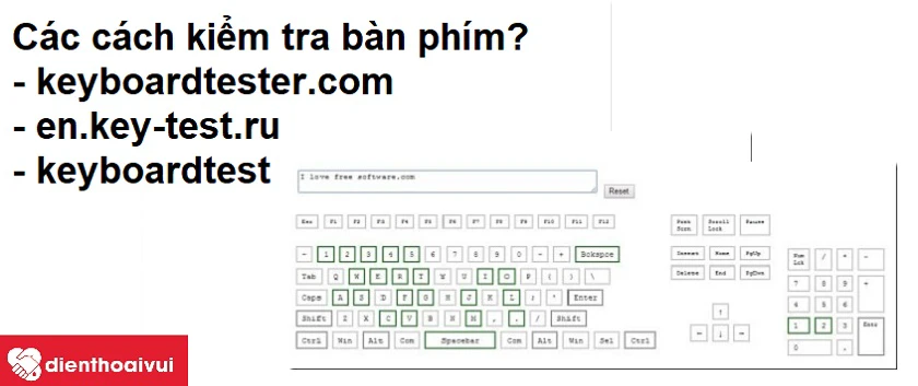 Cách kiểm tra bàn phím laptop sau khi thay?