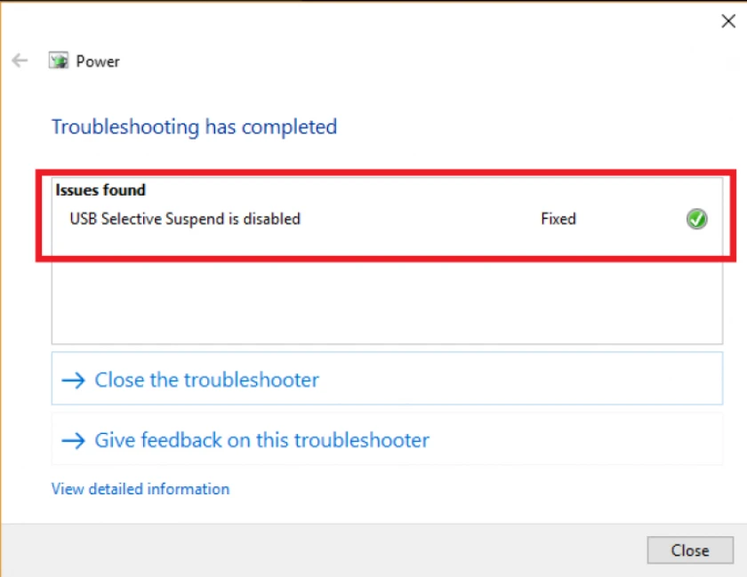 Sử dụng trình sửa lỗi Troubleshooter
