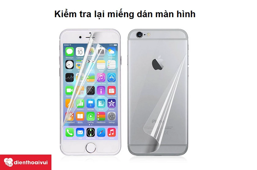 cách sửa iphone 6/6s, 6 plus bị liệt cảm ứng, loạn cảm ứng, sọc màn hình bằng cách dán màn hình