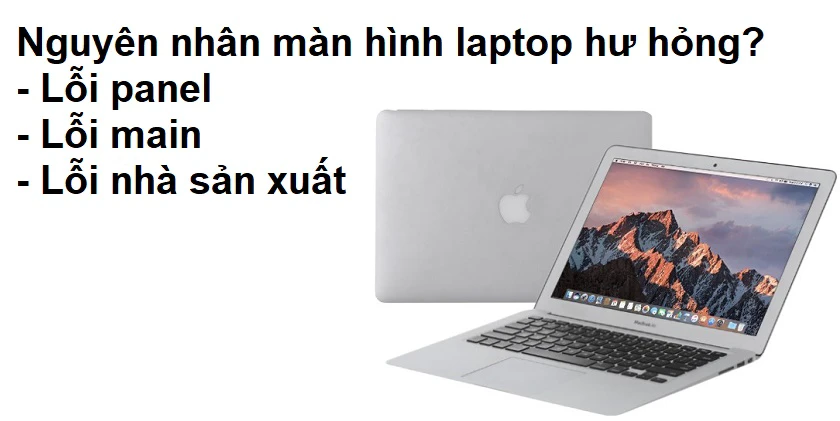 Nguy&ecirc;n nh&acirc;n dẫn đến cần thay m&agrave;n h&igrave;nh Macbook