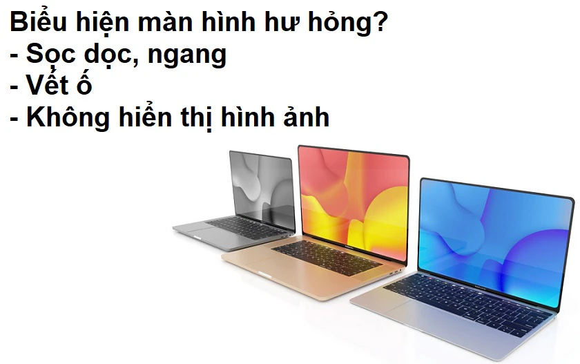 Những biểu hiện cho thấy m&agrave;n h&igrave;nh Macbook đang bị hỏng