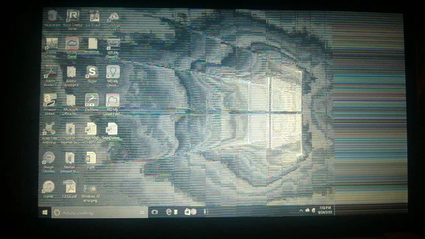 Những bi&ecirc;̉u hi&ecirc;̣n cho th&acirc;́y màn hình laptop gặp l&ocirc;̃i - m&agrave;n h&igrave;nh bị nh&ograve;e