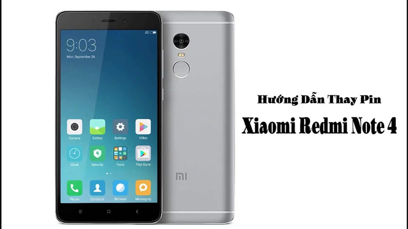 hướng dẫn thay pin xiaomi redmi note 4, 4x