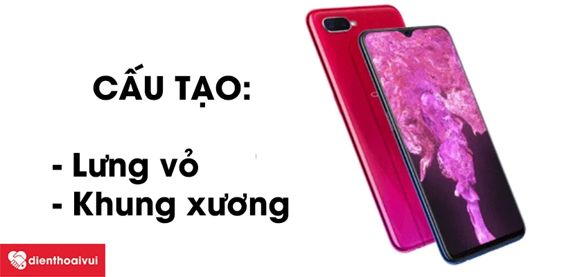 Cấu tạo của vỏ Oppo F9