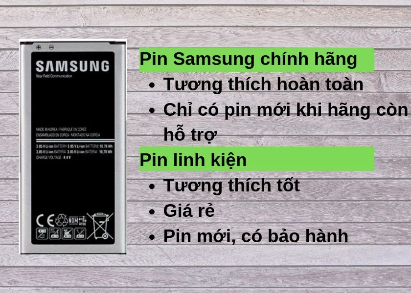 thay pin samsung chính hãng tại Điện Thoại Vui