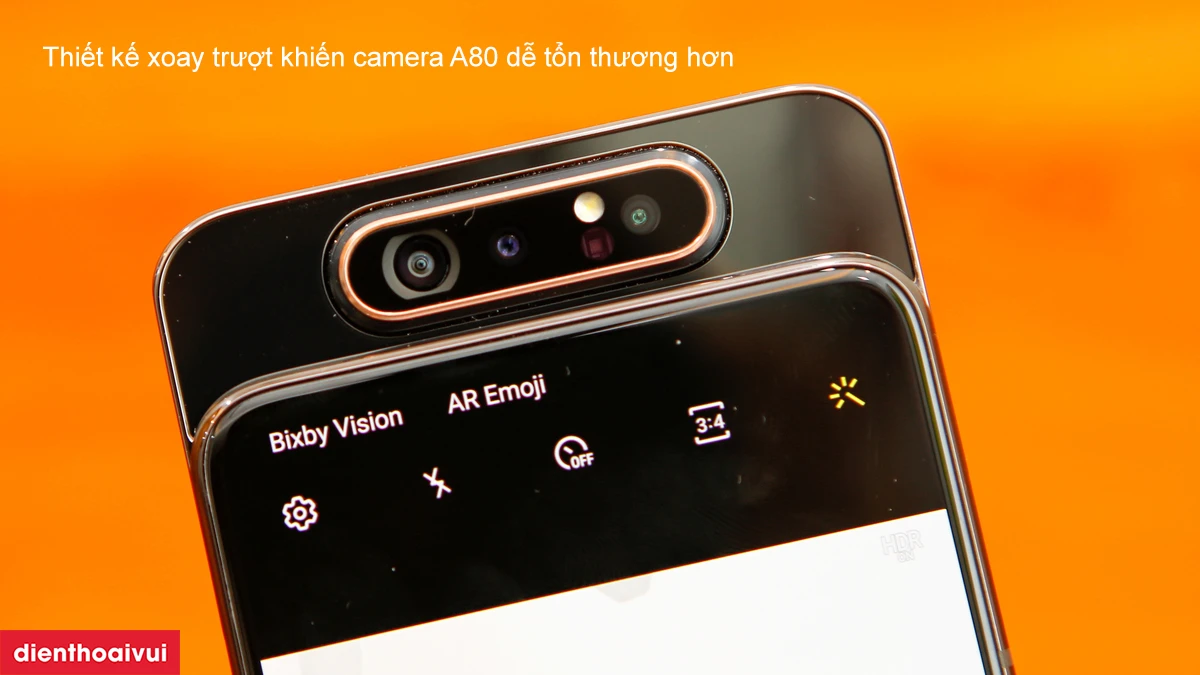 V&igrave; sao camera sau Samsung Galaxy A80 bị hư hỏng?