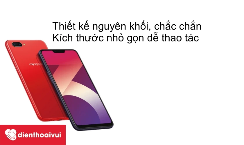 Thiết kế nguy&ecirc;n khối gọn g&agrave;ng, dễ d&agrave;ng thao t&aacute;c bằng một tay