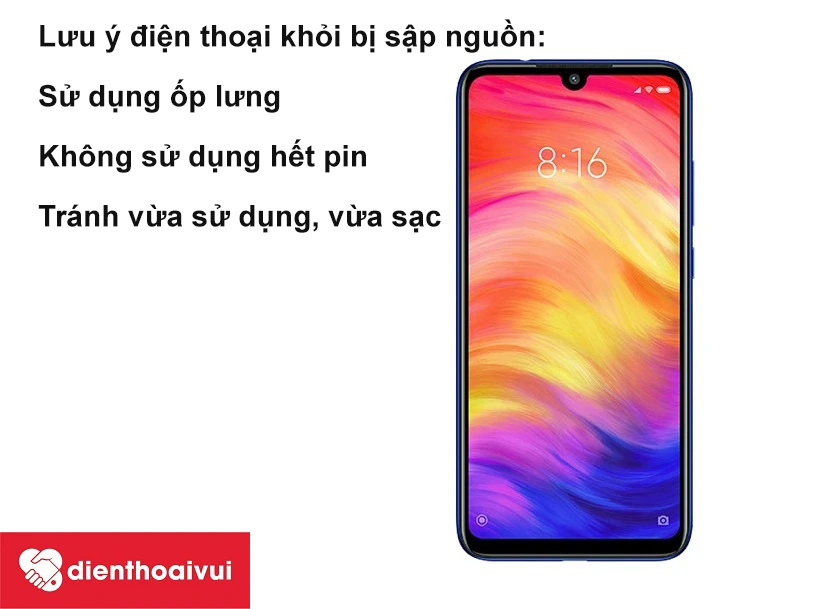 Lưu &yacute; gi&uacute;p bảo vệ điện thoại khỏi bị sập nguồn