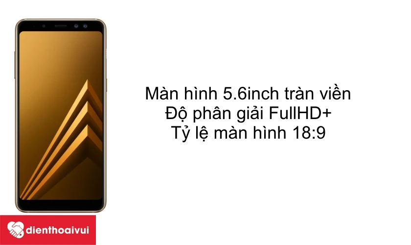 M&agrave;n h&igrave;nh 5.6inch tr&agrave;n viền, độ ph&acirc;n giải FullHD+ 1080x2220 với tỷ lệ m&agrave;n h&igrave;nh 18:9