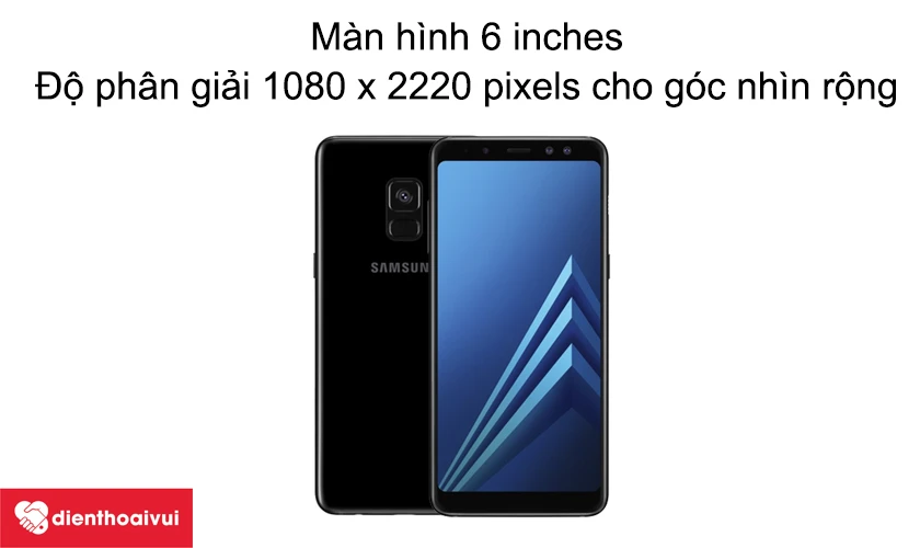 M&agrave;n h&igrave;nh 6 inches, độ ph&acirc;n giải 1080 x 2220 pixels cho g&oacute;c nh&igrave;n rộng