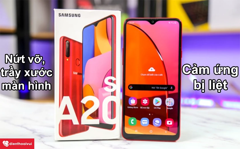 Dấu hiệu cần đi thay m&agrave;n h&igrave;nh Samsung Galaxy A20s&nbsp;