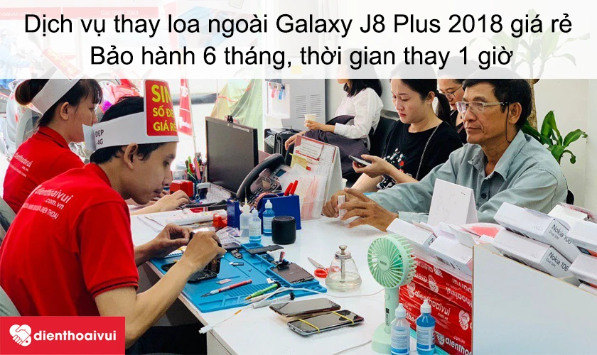 Dịch vụ thay m&agrave;n h&igrave;nh&nbsp;Galaxy J8 Plus 2018 gi&aacute; rẻ lấy ngay tại Điện Thoại Vui