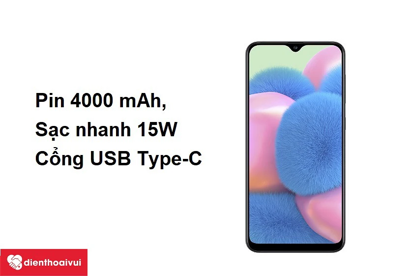 Dung lượng pin 4000 mAh, c&ocirc;ng nghệ sạc nhanh 15W