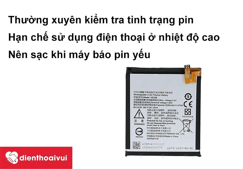 Lưu ý hạn chế bị chai, phồng pin