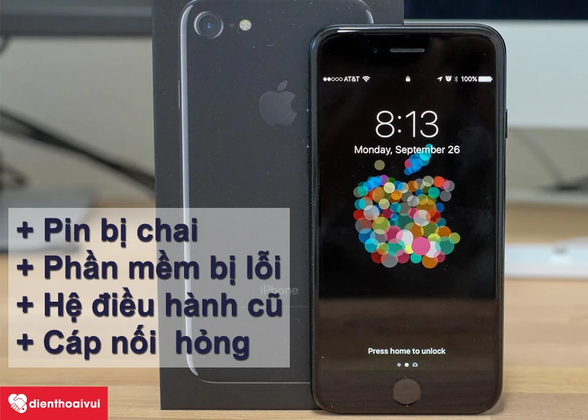 nguy&ecirc;n nh&acirc;n lỗi pin ảo tr&ecirc;n iPhone 7/7 plus