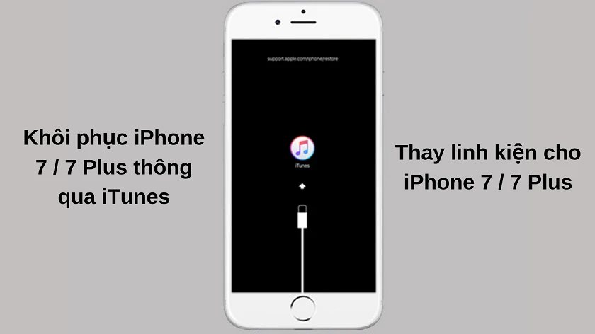 khắc phục iphone 7 bị sập nguồn, 7 plus đang dùng bật nguồn không lên